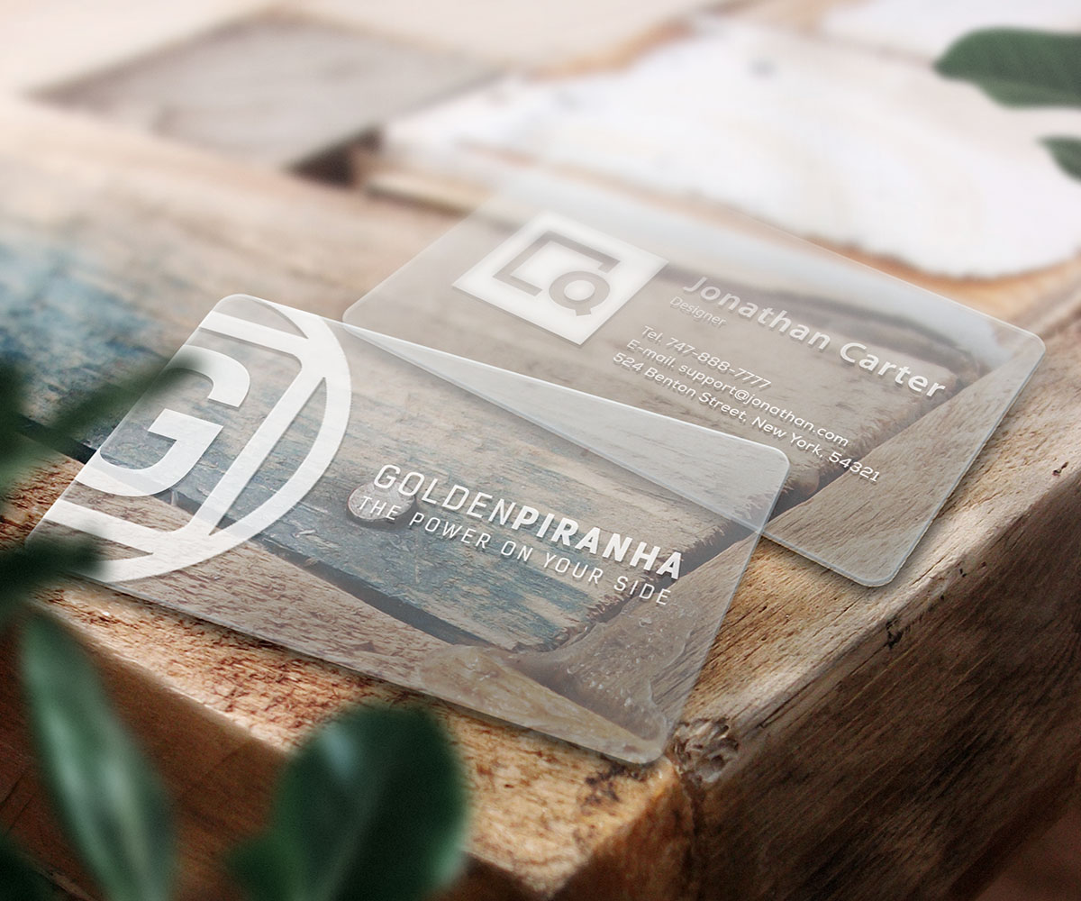 Clear Plastic Business Cards