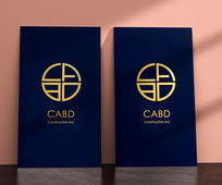 Luxury Matte Gold Foil Business Card