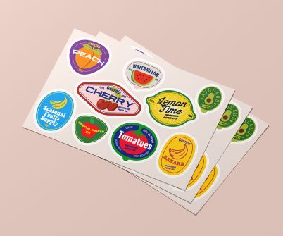 Custom Kiss- Cut Stickers Sheet