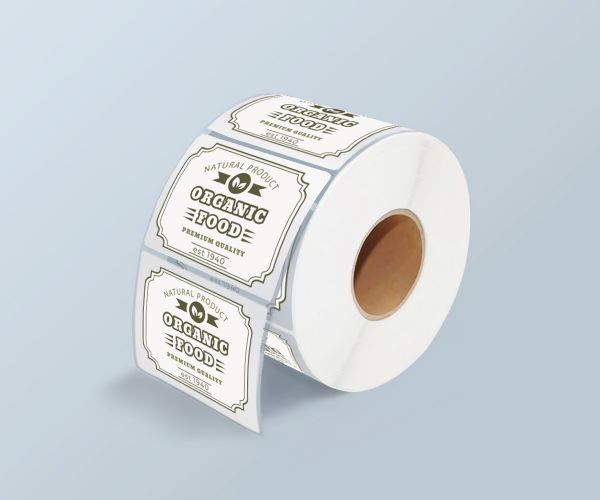 Clear Liner Roll Labels