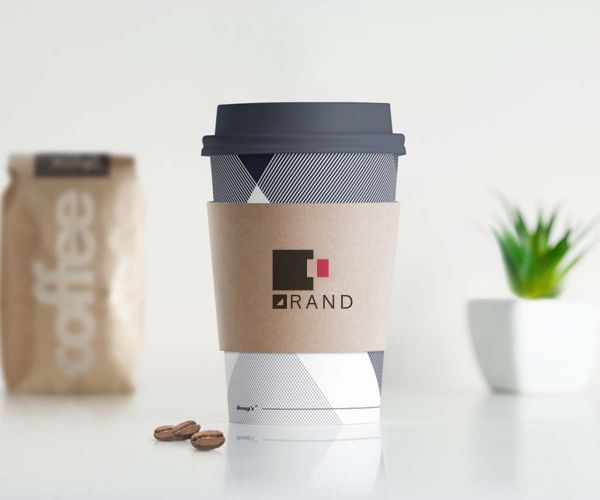  100Pcs Disposable Paper Cup Cover Coffee Cup Covers