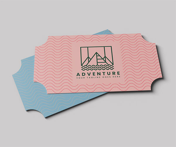 Die Cut Business Card and Die Cut Postcards