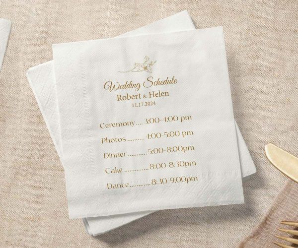 Restaurant Folded Napkins  Custom Restaurant Napkins & Linens in