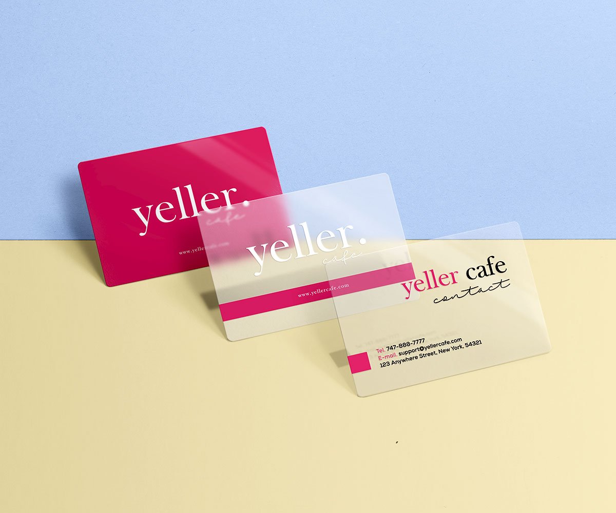 Plastic Card Clear White Plastic Business Cards in Los | AxiomPrint