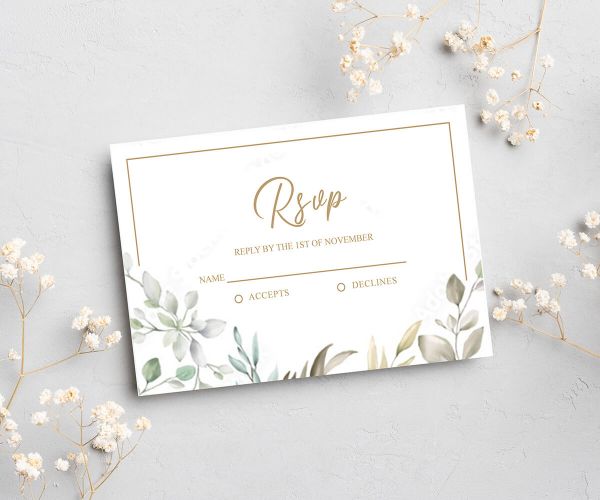 Wedding RSVP cards Printing