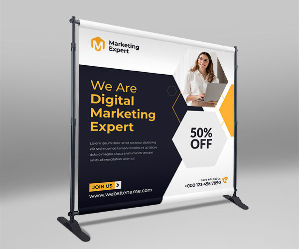 Step & Repeat Event Backdrop / Banner Stand