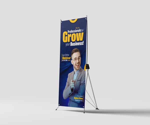 X Banner Stands Printing Services in Los Angeles