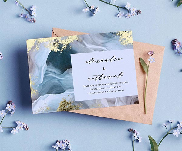 Custom Wedding invitation printing in LA