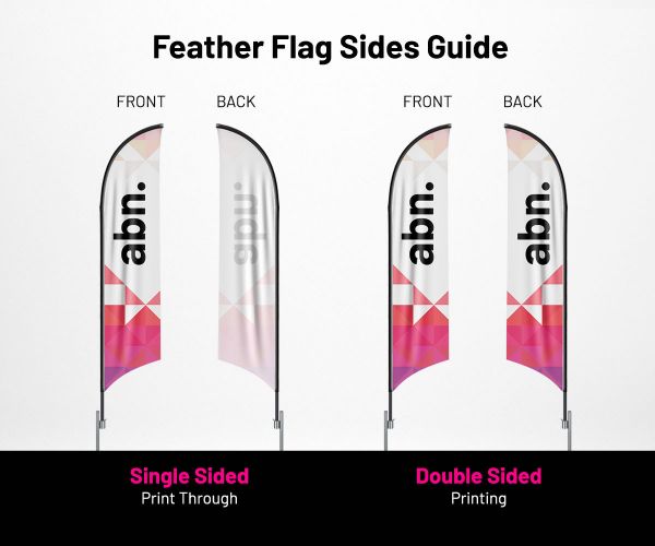 Buy Pre-Printed We Are Open Feather Flags