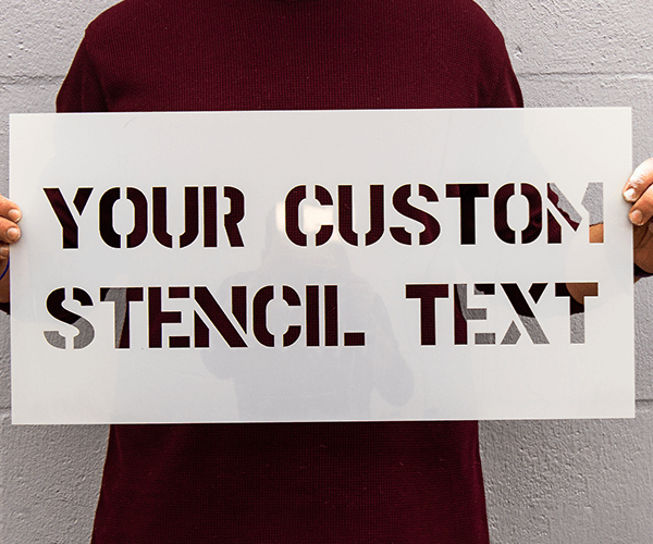 Design your own stencil - choose font and text --Paint or Spray-- Free  delivery