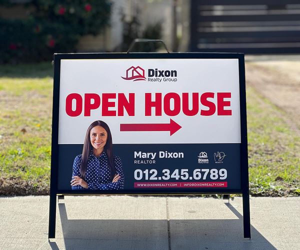 real estate open house flags