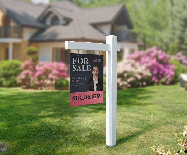 Real Estate Sign Posts, Vinyl Real Estate Hanging Sign Post Printing